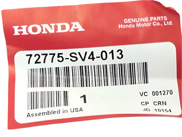 New 1994-1997 Fits Honda Accord Driver Rear left Door Runner Weatherstrip, Part # 72775-SV4-013