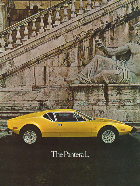 OEM De-tomaso Pantera L New Car Sales Brochure W/ Blemishes