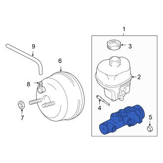 New OEM Brake Master Cylinder Fits, 2004-2005 Dodge Ram - Part # 5102032AA