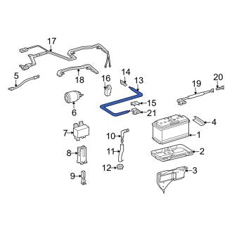 New OEM Battery Cable Fits, 2003-2004 Dodge Sprinter - Part # 5127741AA