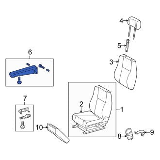 New OEM Front Left Seat Armrest Fits, 2003-2006 Dodge Sprinter - Part # 5103711AA