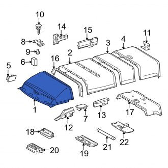 New OEM Headliner Fits, 2003-2006 Dodge Sprinter - Part # 5123473AA