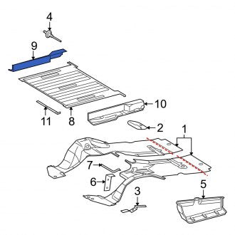 New OEM Right Floor Sill Fits, 2003-2006 Dodge Sprinter - Part # 5104158AA