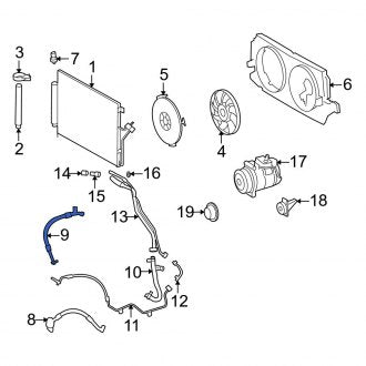 New OEM Front A/C Pipe Fits, 2007 Dodge Sprinter - Part # 68012751AA