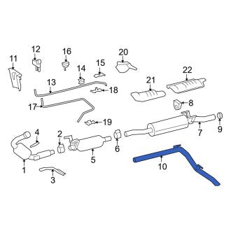 New OEM Exhaust Tail Pipe Fits, 2007-2009 Dodge Sprinter - Part # 68012012AA