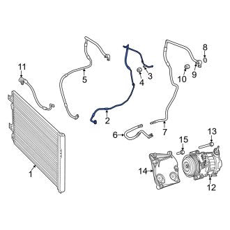 New OEM A/C Refrigerant Liquid Hose Fits, 2014-2024 Ram ProMaster - Part # 68157080AF