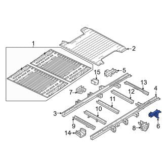 New OEM Rear Left Frame Rail End Fits, 2014-2024 Ram ProMaster - Part # 68172256AB