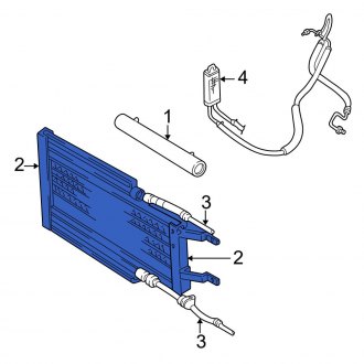 New OEM Automatic Transmission Oil Cooler Fits, 1994-1997 Dodge B-Series - Part # 52028302