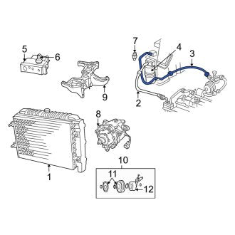 New OEM Front A/C Refrigerant Suction Hose Fits, 1994-1995 Dodge B-Series - Part # 55036263