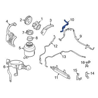 New OEM Power Steering Return Hose Fits, 2015-2022 Ram ProMaster City - Part # 68321205AA