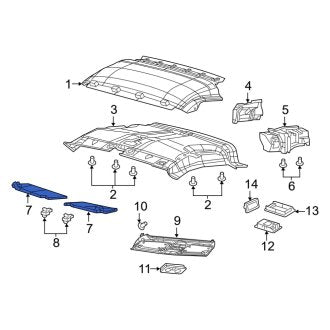 New OEM Left Sun Visor Fits, 2015-2021 Ram ProMaster City - Part # 7EX24LDMAA