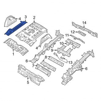 New OEM Rear Floor Extension Fits, 2020-2022 Ram ProMaster City - Part # 68458482AA