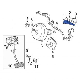 New OEM Brake Master Cylinder Fits, 2001-2002 Chrysler Town and Country - Part # 4721447AB