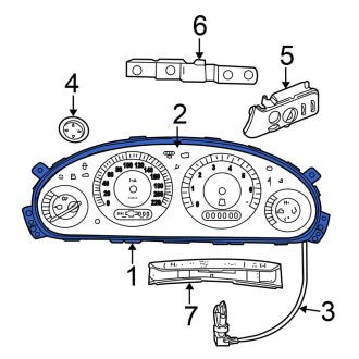 New OEM Instrument Cluster Fits, 2003 Chrysler Town and Country - Part # 5082247AE