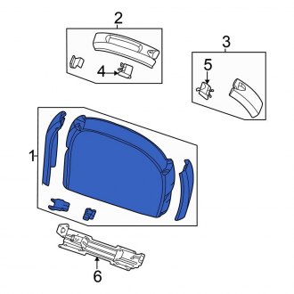 New OEM Center Rear Center Console Fits, 2001-2003 Chrysler Town and Country - Part # RT921T5AF