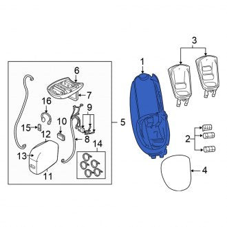 New OEM Front Overhead Console Fits, 2001 Chrysler Town and Country - Part # 5016282AE