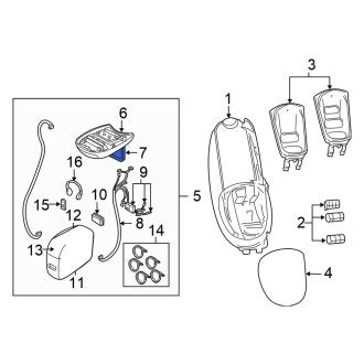 New OEM Video Monitor Fits, 2001 Chrysler Town and Country - Part # 5017497AB