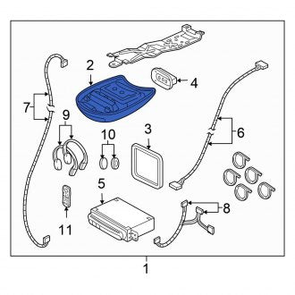 New OEM Overhead Console Fits, 2002-2003 Chrysler Town and Country - Part # 5072871AA