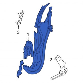 New OEM Center Left Seat Belt Lap and Shoulder Belt Fits, 2001-2003 Chrysler Town and Country - Part # TJ311L5AB