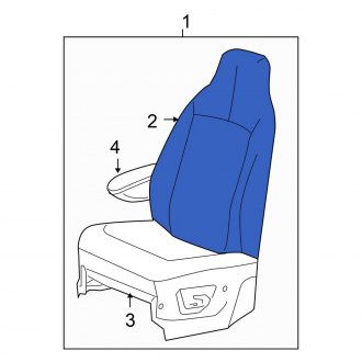 New OEM Front Left Seat Back Assembly Fits, 2005 Chrysler Town and Country - Part # 1AM891J1AA