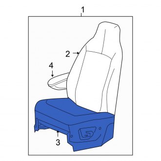 New OEM Front Right Seat Cushion Foam Fits, 2005 Chrysler Town and Country - Part # ZA271D5AA