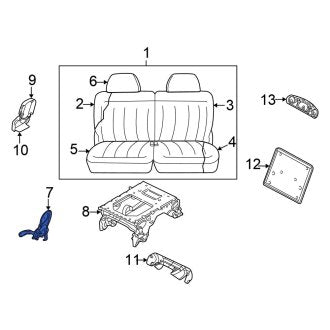 New OEM Rear Left Seat Back Recliner Fits, 2004 Chrysler Town and Country - Part # 5066270AA