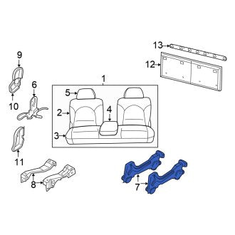 New OEM Rear Right Seat Track Fits, 2001-2003 Chrysler Town and Country - Part # 5018894AA