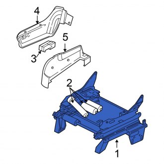 New OEM Front Right Seat Track Fits, 2005-2006 Chrysler Town and Country - Part # 5170052AA