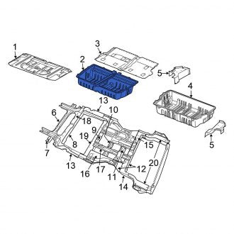 New OEM Center Front Floor Pan Fits, 2005-2007 Chrysler Town and Country - Part # 5109072AK