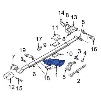 New OEM Rear Suspension Subframe Fits, 2001-2007 Chrysler Town and Country - Part # 4743630AB