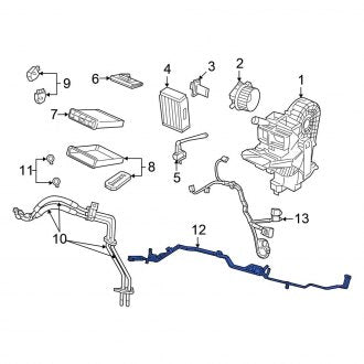 New OEM Rear A/C Pipe Fits, 2008-2011 Chrysler Town and Country - Part # 4677576AH