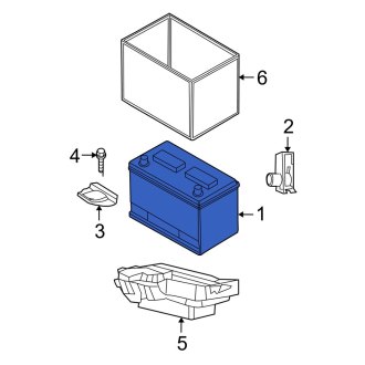 New OEM Vehicle Battery Fits, 2011 Dodge Grand Caravan - Part # 5033389AA