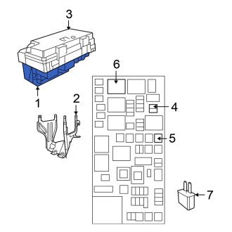 New OEM Fuse and Relay Center Fits, 2011 Chrysler Town and Country - Part # 4692335AI