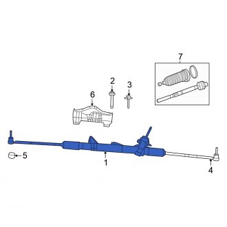 New OEM Rack and Pinion Assembly Fits, 2010 Chrysler Town and Country - Part # 5006448AB