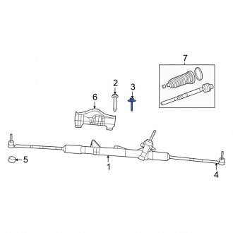 New OEM Genuine Isuzu, Power Steering Return Hose - Part # 5862032870