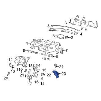 New OEM Automatic Transmission Shift Lever Fits, 2008-2010 Chrysler Town and Country - Part # 1GJ35DK5AJ