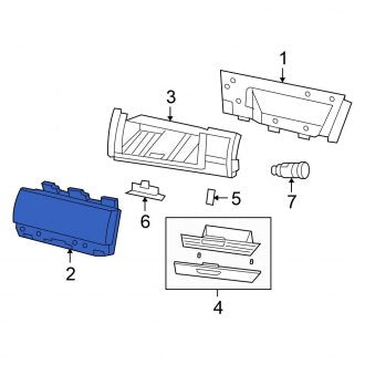 New OEM Front Lower Glove Box Fits, 2008-2010 Chrysler Town and Country - Part # 1JF181T1AA