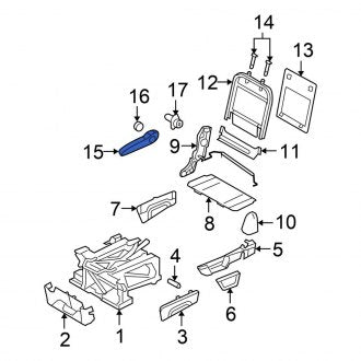 New OEM Center Seat Armrest Fits, 2010 Chrysler Town and Country - Part # MW091S3