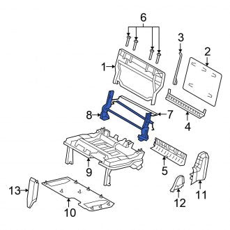 New OEM Rear Right Seat Back Recliner Adjustment Mechanism Fits, 2008-2010 Chrysler Town and Country - Part # 5139424AB