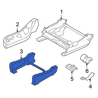 New OEM Rear Seat Frame Fits, 2009-2010 Chrysler Town and Country - Part # 1MF03DK5AA