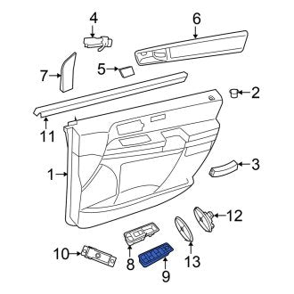 New OEM Front Left Door Window Switch Fits, 2008-2009 Chrysler Town and Country - Part # 68620471AA