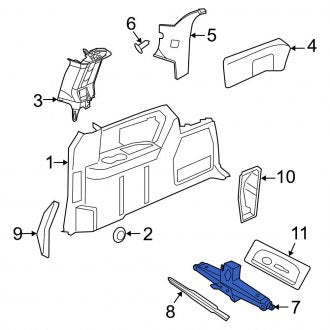 New OEM Floor Jack Fits, 2012-2015 Ram CV - Part # 4721855AB