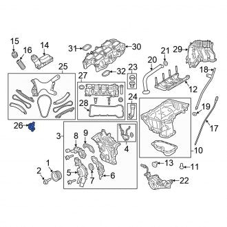 New OEM Left Engine Timing Chain Tensioner Fits, 2011-2017 Chrysler 200 - Part # 5047885AB