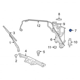 New OEM Genuine Dodge, Windshield Washer Pump Grommet - Part # 5161373AA