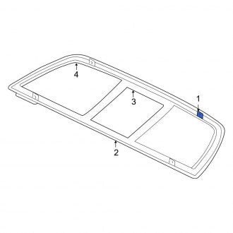 New OEM Rear Back Glass Fits, 2011 Dodge Dakota - Part # 4883392AB