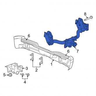 New OEM Rear Trailer Hitch Fits, 2011 Dodge Dakota - Part # 82213568AB