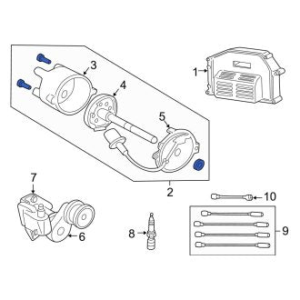 New OEM Distributor Fits, 1998-2002 Dodge Dakota - Part # 56041033