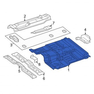 New OEM Floor Pan Fits, 1997-1999 Dodge Dakota - Part # 55255755AC