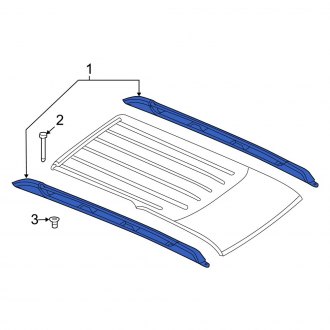 New OEM Left Roof Rack Fits, 2007-2008 Dodge Durango - Part # 1BL951XFAA