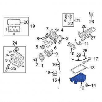 New OEM Engine Oil Pan Fits, 2007-2009 Dodge Nitro - Part # 4892228AA